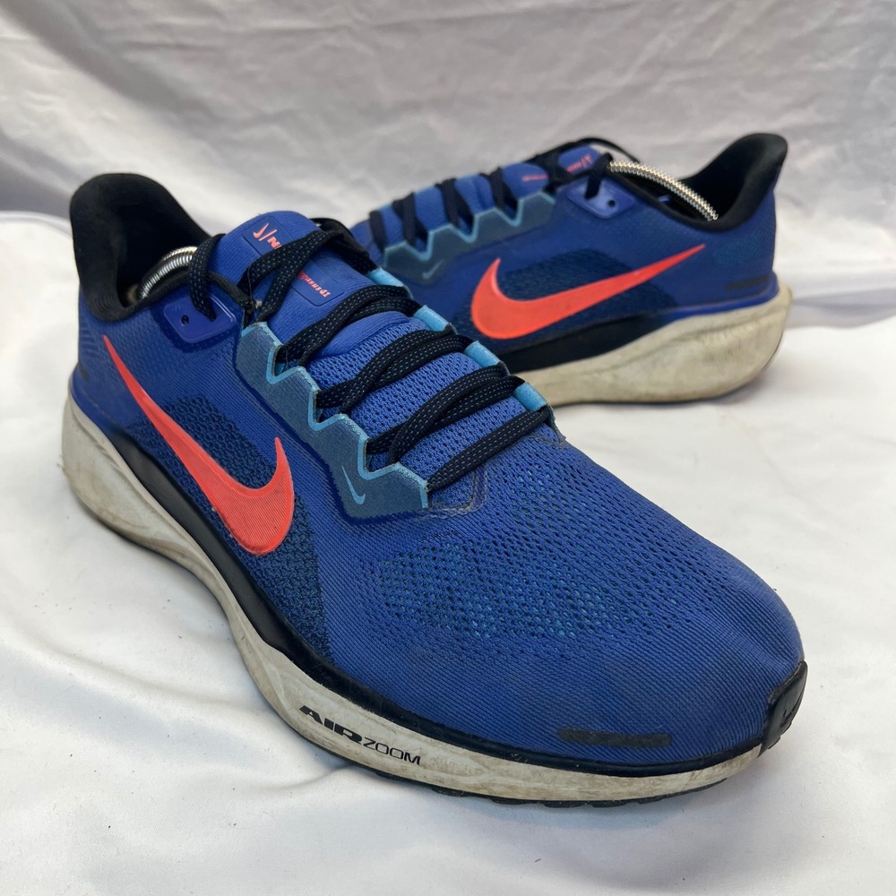 Nike Air Zoom Pegasus 41 Mens Running Shoes Blue‎ Crimson FN4932-401 Size 11.5